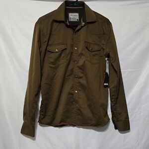 Outlander By Craft+Flow Snap Button Shirt In Mocha Size Small
